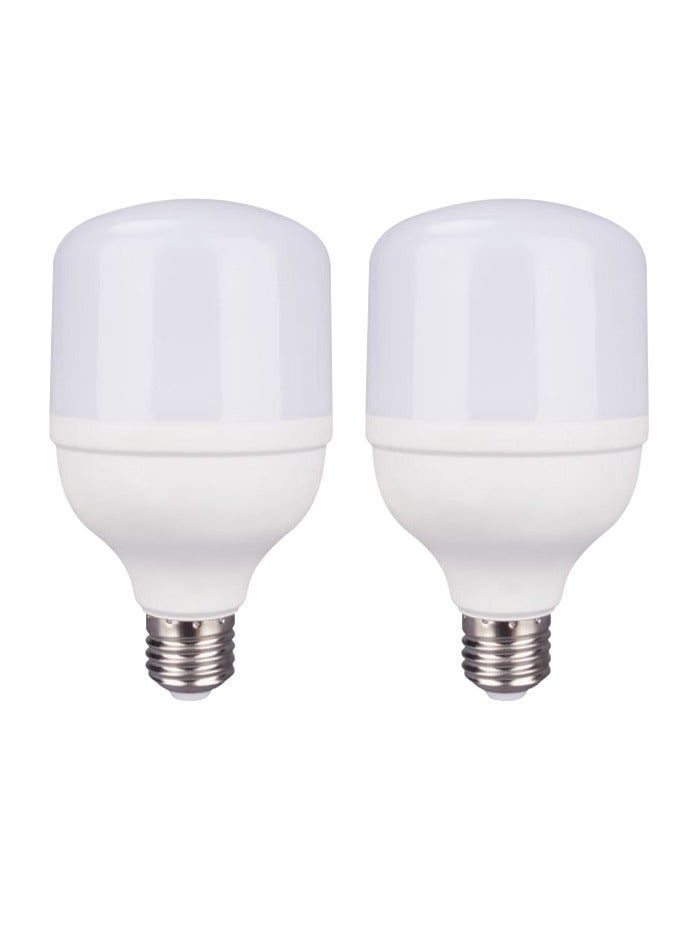 ماكس قطعتان من مصابيح LED عالية الطاقة M-B3940 على شكل حرف T - 3000 لومن، 6500 كلفن ضوء نهاري، قاعدة E27، للاستخدام الصناعي والتجاري - Image 1